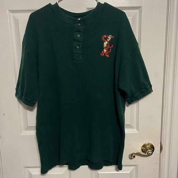 Disney Other - 🔥 True Vintage DISNEY “TIGGER” Embroidered Thermal Short Sleeve Shirt - PERFECT